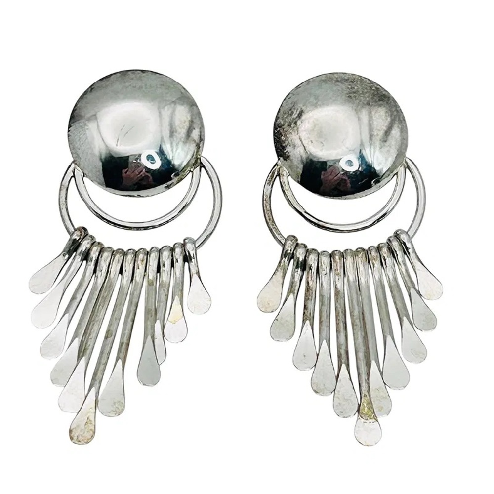 Paula Armstrong Sterling Dangle Earring 6.43 G